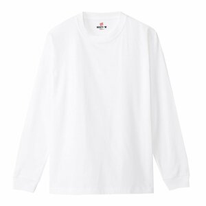 Hanes ヘインズ 厚地 BEEFY ビーフィー 無地 ロングスリーブ Tシャツ 1点 長袖 白 L H5186 メンズ レディース 人気 おすすめ　新品　