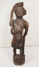 アフリカの木彫刻　 人物像 　_画像3
