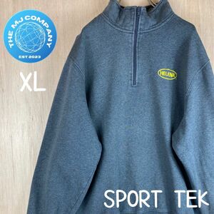 USA古着 SPORT TEK HELENA ハーフジップ　スウェット XL トレーナー スウェット