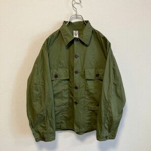 コロナ CORONA /ネイビーユーティリティジャッシャツ NAVY UTILITY JAC SHIRT /オリーブ /グリーン /コットン /CS022 /日本製 /サイズMの画像1