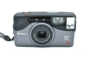 ニコン Nikon Nuvis 75i フィルムカメラ コンパクトカメラ フラッシュ部分にヒビあり　★動作未確認★ジャンク品　＃0923-14