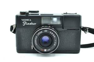 YASHICA ヤシカ Flasher 38mm 1:2.8 フィルムカメラ コンパクトカメラ　★動作未確認★ジャンク品　＃0923-9