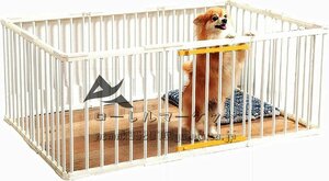 サークルケージ 犬 小型 ペットサークル ペットフェンス ドッグサークル 10枚 室内用 柵 簡単組み立て取り付け簡単131*89*50 CM