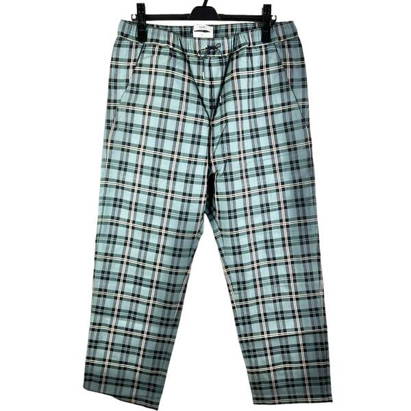 【30%OFF】OAMC(オーエーエムシー) Check Pattern Wide Pants (blue)