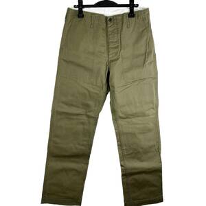 VISVIM(ビズビム) TRADE WIND CHINO TWILL Straight Pants (khaki)