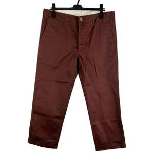 VISVIM(ビズビム) HIGHER-WATER CHINO Pants 12SS (red)