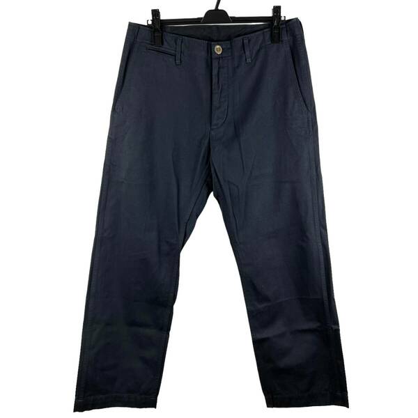 VISVIM(ビズビム) Back Belt Chino Long Pants (navy)