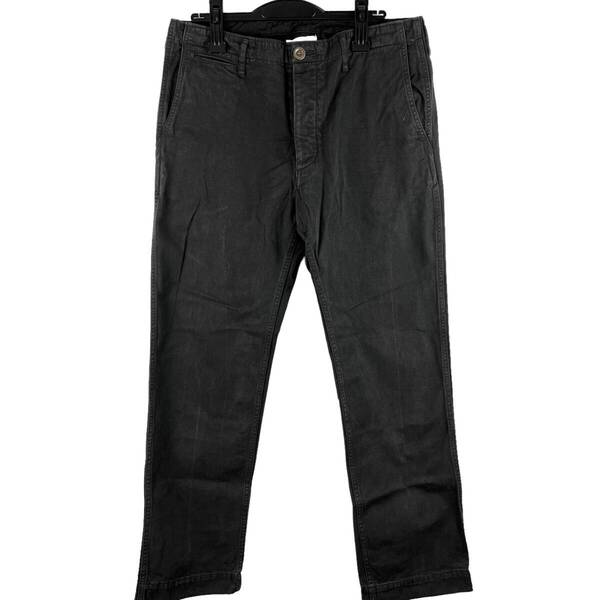 VISVIM(ビズビム) Slim Chino Vintage Pants (black)