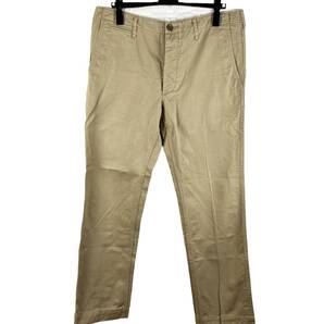 【30%OFF】VISVIM(ビズビム) Back Belt Straight Chino Pants 12SS (beige)