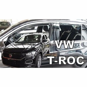 VW T-ROC(A1) ドアバイザーF＆Rset【Team HEKO/ヘコ製】新品/Tロック/ダークスモーク/