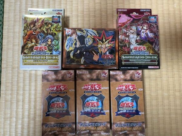 ★未開封品★遊戯王OCG プレミアムパック3BOX,ストラクチャーデッキ2個,復刻版EX1個　東京ドームイベントセット