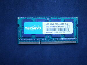  Saturday, Sunday and national holiday . delivery is done. operation verification. prompt decision PC parts memory TECMYO DDR3 PC3-10600S DDR3-1333 4G