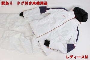 訳あり フェニックス レディース スキーウェア 上下セット Mサイズ ホワイト Willow Jacket W-Adjustable Salopette Phenix R2401-281