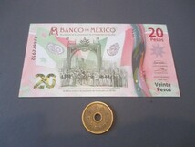 未使用　メキシコ　2021年　独立承認200年記念　ポリマー20ペソ_画像1