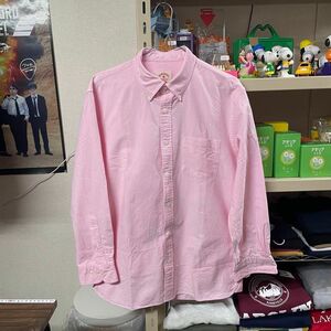 美品 BROOKS BROTHERS RED FLEECE ボタンダウン 長袖 シャツ ピンク M インナー使いも◎ オールシーズンOK アメカジ SS大活躍！