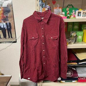 良品 L.L.BEAN エルエルビーン 長袖 チェック ネル シャツ レッド XL アメカジ BIGサイズ オーバサイズで着てもOK