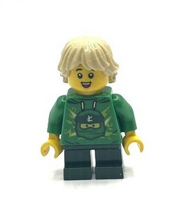 即決 新品 未使用　レゴ LEGO ミニフィグ　ミニフィギュア　シティ　ニンジャゴーファンの男の子　子ども　ロイドのTシャツ