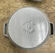 ストウブ staub ピコ　ココット ラウンド 16cm グレー_画像7