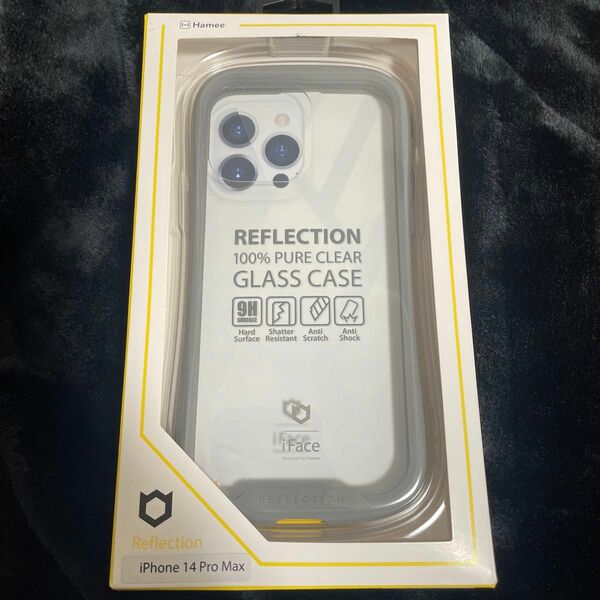 iPhone 14 Pro Max iFace Reflection 強化ガラスクリア スマホケース 41-945292（グレー）
