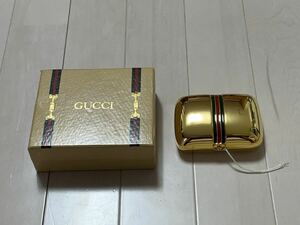 超レア 未使用品 送料無料 GUCCI グッチ ジュエリーケース ソープケース ゴールド