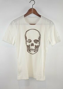 lucien pellat-finet/ルシアンペラフィネ　リーフスカルプリントTシャツ　サイズ：S　カラー：ホワイト