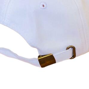 グランピーポポ キャップ 野球帽 55~60cm 男女兼用 サイズ調整可能 ホワイト 犬 可愛い 帽子 紫外線対策 オールシーズン 綿100%の画像7