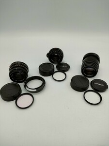 1円〜 カメラレンズ 3点おまとめ MINOLTA ミノルタ M-ROKKOR 28㎜ 1:2.8 Φ40.5㎜ 40㎜ 1:2 Φ40.5㎜ 90㎜ 1:4 Φ40.5㎜ 現状品