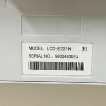 ☆【美品】NEC MultiSync LCD-E221N ワイド液晶モニター 21.5インチ フルHD（1920x1080）D-Sub/HDMI/DisplayPort ケーブル付属 動作品_画像8