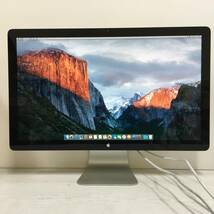 ☆【美品】Apple Thunderbolt Display A1407 27インチ WQHD（2560×1440）電源ケーブル付属 動作品_画像2