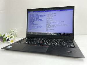 【14インチ】Lenovo 6th Gen ThinkPad X1 Carbon 20KH004UJP『第8世代 Core i5(8250U) 1.6GHz/RAM:8GB/ストレージ:無し』 動作品