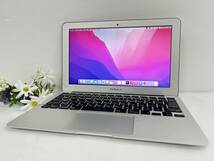 【良品 Core i7】Apple MacBook Air(11-inch Early 2015) A1465 Core i7(5650U)/2.2GHz RAM:8GB/SSD:256GB Monterey 11.6インチ 動作品_画像1