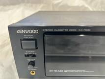 MS-0117-3 KENWOOD ケンウッド KX-7030 カセットデッキ 稼働確認済_画像4