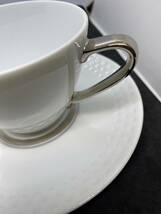  Noritake ノリタケ カップ＆ソーサー ペアセット 2客 1605/1606 リズモ アミ 金銀 _画像9