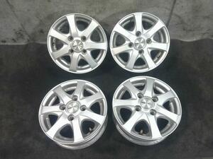 中古 PRD アルミホイール 12×4J 4穴 センターキャップ付 4本セット