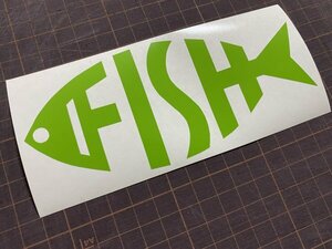 FISHカッティングステッカー カラー変更可能 魚好きさんや釣り好きさんへ