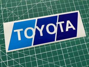 3色TOYOTAカッティングステッカー スカイブルー ブルー ロイヤルブルー 豊田 トヨタ