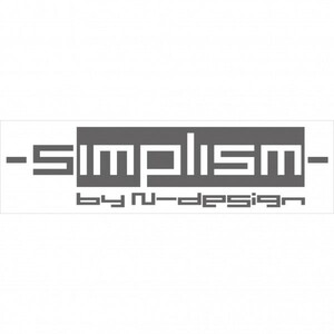 シンプリズム3 大サイズ 18ｃｍ Simplism ロゴ入りステッカー シンプル
