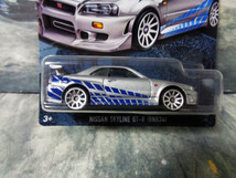 HotWheels FAST & FURIOUS NISSAN SKYLINE GT-R (BNR34) ホットウィール ワイルドスピード ニッサン スカイライン　　　　　///RT308_画像2