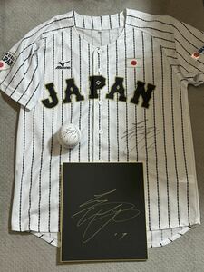 WBC【大谷翔平】ユニフォーム　3点セット！直筆サインユニフォーム 直筆サイン色紙 直筆サインボール 侍ジャパン JAPAN 1円スタート！