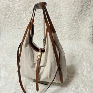 Deuxieme Classe オルセットCANVAS LEATHER バッグ