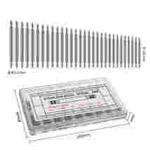 腕時計バネ棒 腕時計ベルトピン　パーツ 時計 ベルト 修理キット　コマばね棒 バネ棒 18サイズ 8mm~25mm 各約15本 ;ZYX000074;_画像2