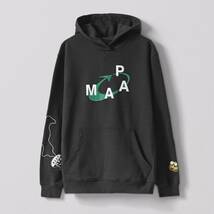 新品 MAAP × PAM Print Hoodie Lサイズ ブラック マープ パム プリント フーディー パーカー PAAM P.A.M. Rapha ラファ_画像1