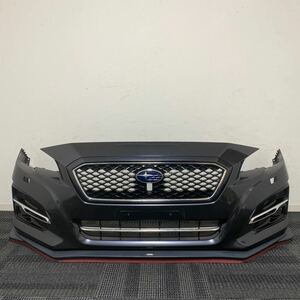 中古 美品 Subaru VM4 VMG レヴォーグ 後期 Genuine フロントBumper OP Grille STIフロントリップ スCartリップ D4S ブラック Black