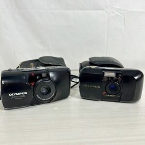 Y225/1円〜/コンパクトフィルムカメラまとめて/オリンパス/OLYMPUS μ ZOOM PANORAMA/OLYMPUS μ(ミュー)/現状品/ブラックボデイ