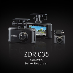 ドライブレコーダー 前後2カメラ コムテック ZDR035 日本製 ノイズ対策済 前後200万画素 フルHD高画質 常時 衝撃録画 GPS搭載 駐車監視対応