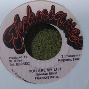 Pepper Corduroy Riddim You Are My Life Frankie Paul from Techniques