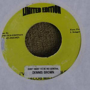 Roots One Drop Don't Want To Be General Dennis Brown from Limited Edition