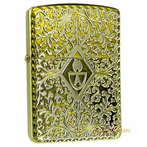 ZIPPO アーマー 両面 アラベスク SG ゴールド/シルバー ARMOR ジッポー オイルライター