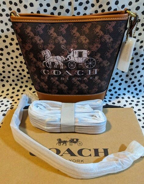 【COACH】コーチ ショルダーバッグ バケットバッグ 馬車柄