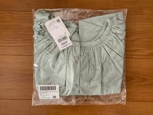 フェイクレザーギャザーブラウス レザーブラウス ギャザーブラウス ジャケット 薄手 2way 春服